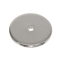 Metallperle, Scheibe, ca. 10 mm, versilbert, #