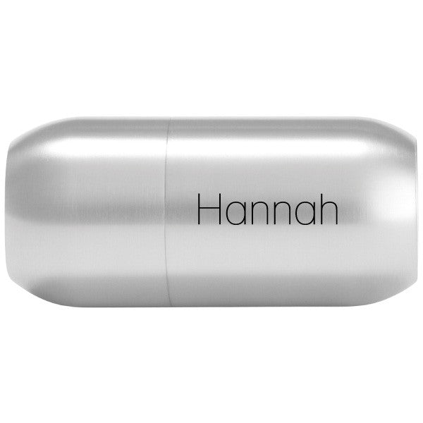 Personalisierbarer Magnetverschluss Edelstahl | Gravur mit Name oder Datum | DIY Segeltau 6 mm Armbandverschluss | Geschenk Männer & Frauen
