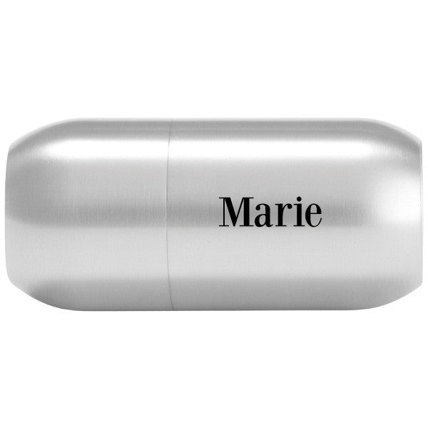 Personalisierbarer Magnetverschluss Edelstahl | Gravur mit Name oder Datum | DIY Segeltau 6 mm Armbandverschluss | Geschenk Männer & Frauen