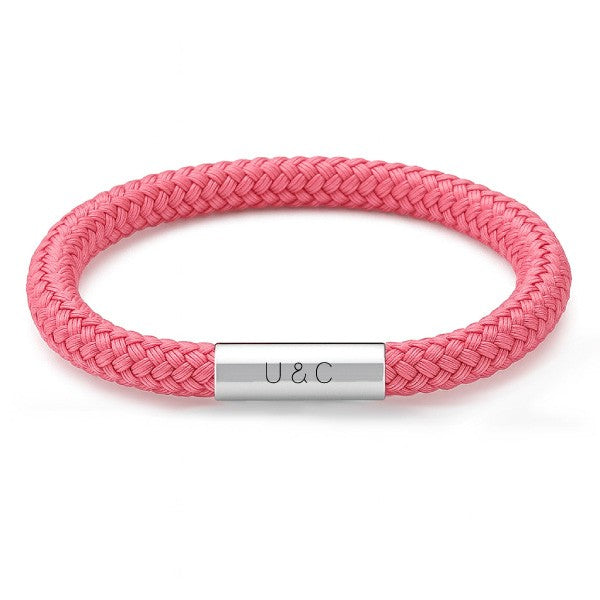 Personalisierbarer Magnetverschluss Edelstahl für 5 mm Segeltau | Gravur Name, Initialen oder Datum | Armband selbermachen | Geschenkidee