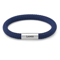 Personalisierbarer Magnetverschluss Edelstahl für 5 mm Segeltau | Gravur Name, Initialen oder Datum | Armband selbermachen | Geschenkidee
